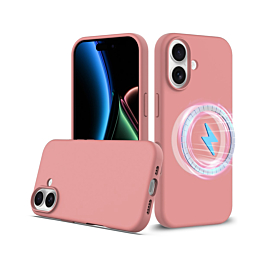 Soft Solid Silicone Case with Wireless Charging - PINK for iPhone 17 (Only Ground Shipping)