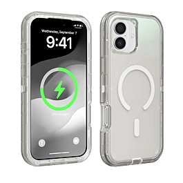 Wireless Charging Transparent Shockproof Case - CLEAR for iPhone 17 (Only Ground Shipping)