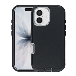 Heavy Duty Case - BLACK & GRAY for iPhone 17 (Only Ground Shipping)