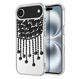 Luxury Diamond Pendant Tassel Crystal Case - BLACK for iPhone Air (Only Ground Shipping)