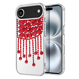 Luxury Diamond Pendant Tassel Crystal Case - RED for iPhone Air (Only Ground Shipping)