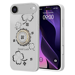 Luxury Diamond Shiny Cases with Ring - WHITE for iPhone Air (Only Ground Shipping)
