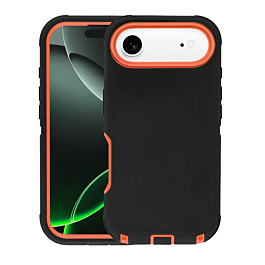 Heavy Duty Case - BLACK & ORANGE for iPhone Air (Only Ground Shipping)
