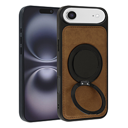 Slim Leather Case with Wireless Charging Kickstand - BROWN for iPhone Air (Only Ground Shipping)