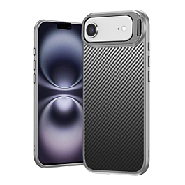 Luxury Carbon Fiber Textured Case - GRAY for iPhone Air (Only Ground Shipping)