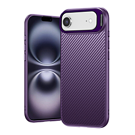 Luxury Carbon Fiber Textured Case - PURPLE for iPhone Air (Only Ground Shipping)