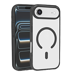 Color Frame Crystal Clear Case with Magsafe - BLACK for iPhone Air (Only Ground Shipping)