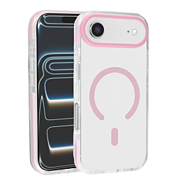 Color Frame Crystal Clear Case with Magsafe - PINK for iPhone Air (Only Ground Shipping)