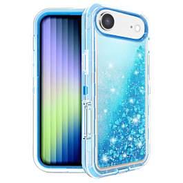 Protective Glitter Liquid Bumper Case - BLUE for iPhone Air (Only Ground Shipping)