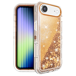 Protective Glitter Liquid Bumper Case - ROSE GOLD for iPhone Air (Only Ground Shipping)