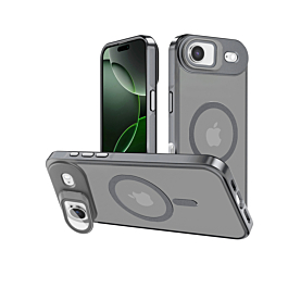 Slim Transparent Camera Stand Case with Wireless Charging - GRAY for iPhone Air (Only Ground Shipping)