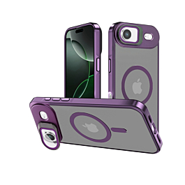 Slim Transparent Camera Stand Case with Wireless Charging - PURPLE for iPhone Air (Only Ground Shipping)