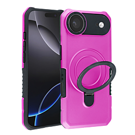 Hard PC Shockproof Case w /Ring Holder - PINK for iPhone Air (Only Ground Shipping)