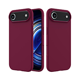 Soft Solid Silicone Case (Full Buttom Cover) - MAROON for iPhone Air (Only Ground Shipping)