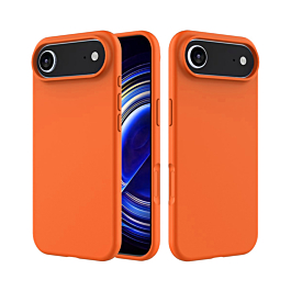 Soft Solid Silicone Case (Full Buttom Cover) - ORANGE for iPhone Air (Only Ground Shipping)