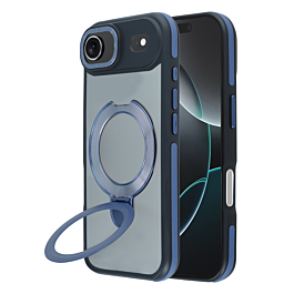 Matte Transparent Case with Wireless Charging Kickstand - BLUE for iPhone Air (Only Ground Shipping)