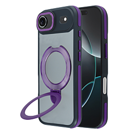 Matte Transparent Case with Wireless Charging Kickstand - PURPLE for iPhone Air (Only Ground Shipping)