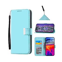 Elegant Leather Wallet Case with Wristlet Strap - TEAL for iPhone Air (Only Ground Shipping)