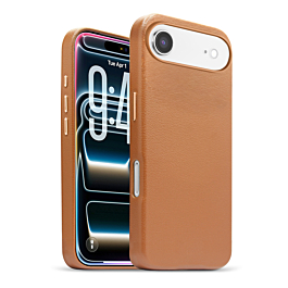 New Leather Case with Wireless Charger - DARK ORANGE for iPhone Air (Only Ground Shipping)