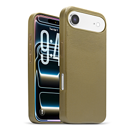 New Leather Case with Wireless Charger - LIGHT BROWN for iPhone Air (Only Ground Shipping)