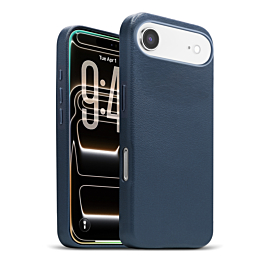 New Leather Case with Wireless Charger - NAVY BLUE for iPhone Air (Only Ground Shipping)