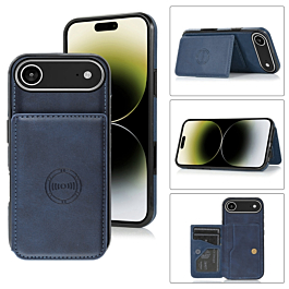 Leather Pocket Wallet Case - BLUE for iPhone Air (Only Ground Shipping)