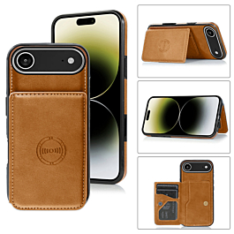 Leather Pocket Wallet Case - ORANGE for iPhone Air (Only Ground Shipping)