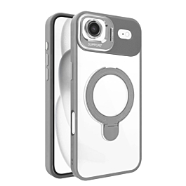 Magnetic Clear Case with 2 Kickstand & Camera Lens - GRAY for iPhone Air (Only Ground Shipping)