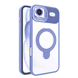 Magnetic Clear Case with 2 Kickstand & Camera Lens - LIGHT PURPLE for iPhone Air (Only Ground Shipping)