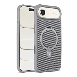 Magnetic Kickstand Case with Carbon Fiber -GRAY for iPhone Air (Only Ground Shipping)