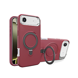 Support Heavy Duty Case with Wireless Charging Kickstand - MAROON for iPhone Air (Only Ground Shipping)