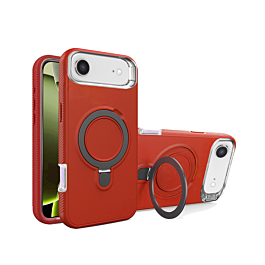 Support Heavy Duty Case with Wireless Charging Kickstand - RED for iPhone Air (Only Ground Shipping)