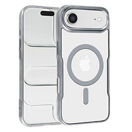 Glossy & Transparent Magnetic Case - SILVER for iPhone Air (Only Ground Shipping)
