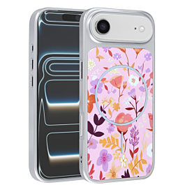 Dual Layer Flower Design Magsafe Cases - PINK for iPhone Air (Only Ground Shipping)