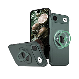 Ring Stand Case & Camera Lens Sliding Cover - DARK GREEN for iPhone Air (Only Ground Shipping)