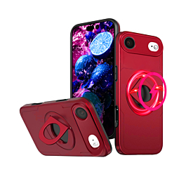 Ring Stand Case & Camera Lens Sliding Cover - RED for iPhone Air (Only Ground Shipping)