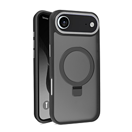 Carbon Wireless Charging Case with Ring Stand - BLACK for iPhone Air (Only Ground Shipping)