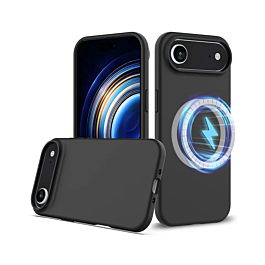 Soft Solid Silicone Case with Wireless Charging - BLACK for iPhone Air (Only Ground Shipping)