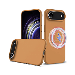 Soft Solid Silicone Case with Wireless Charging - BROWN for iPhone Air (Only Ground Shipping)