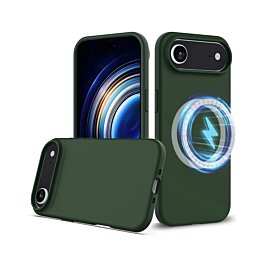 Soft Solid Silicone Case with Wireless Charging - GREEN for iPhone Air (Only Ground Shipping)