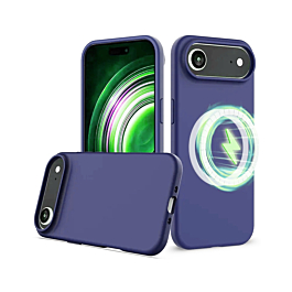 Soft Solid Silicone Case with Wireless Charging - NAVY BLUE for iPhone Air (Only Ground Shipping)