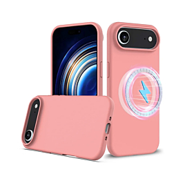 Soft Solid Silicone Case with Wireless Charging - PINK for iPhone Air (Only Ground Shipping)