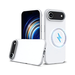 Soft Solid Silicone Case with Wireless Charging - WHITE for iPhone Air (Only Ground Shipping)