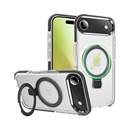 Magnetic Clear Case with Kickstand - BLACK for iPhone Air (Only Ground Shipping)