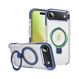 Magnetic Clear Case with Kickstand - BLUE for iPhone Air (Only Ground Shipping)