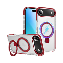 Magnetic Clear Case with Kickstand - RED for iPhone Air (Only Ground Shipping)