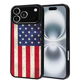 Printing Aluminum Plate Case - USA FLAG 2 for iPhone 17 Pro (Only Ground Shipping)