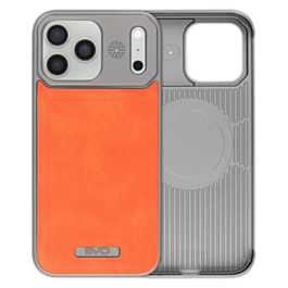 Metallic Leather Case (ORANGE) for iPhone 17 Pro (Only Ground Shipping)
