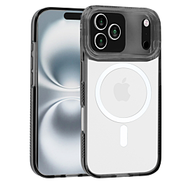 Magnetic Clear Case - BLACK for iPhone 17 Pro (Only Ground Shipping)