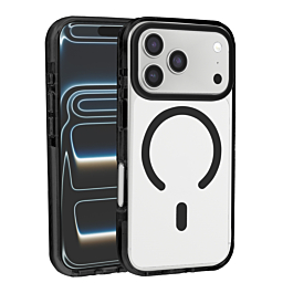 Color Frame Crystal Clear Case with Magsafe - BLACK for iPhone 17 Pro (Only Ground Shipping)